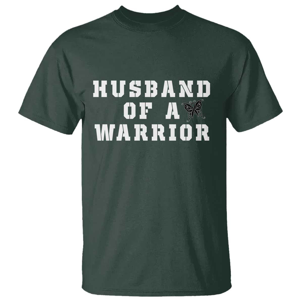 Husband Of A Warrior T Shirt Melanoma Awareness Wife Support