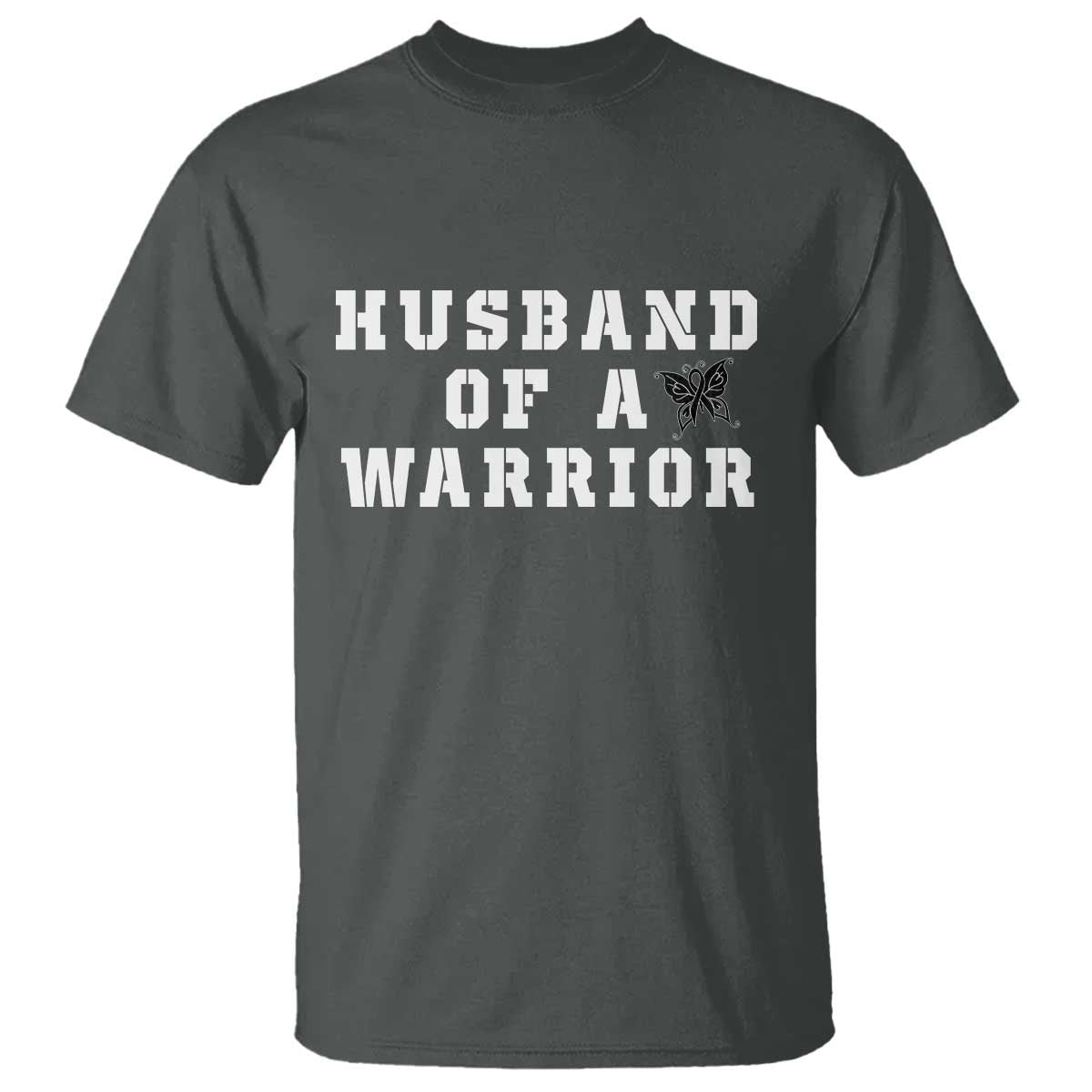 Husband Of A Warrior T Shirt Melanoma Awareness Wife Support