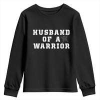 Husband Of A Warrior Youth Sweatshirt Melanoma Awareness Wife Support