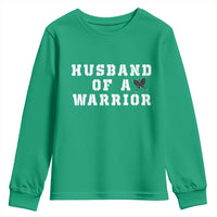Husband Of A Warrior Youth Sweatshirt Melanoma Awareness Wife Support