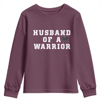Husband Of A Warrior Youth Sweatshirt Melanoma Awareness Wife Support