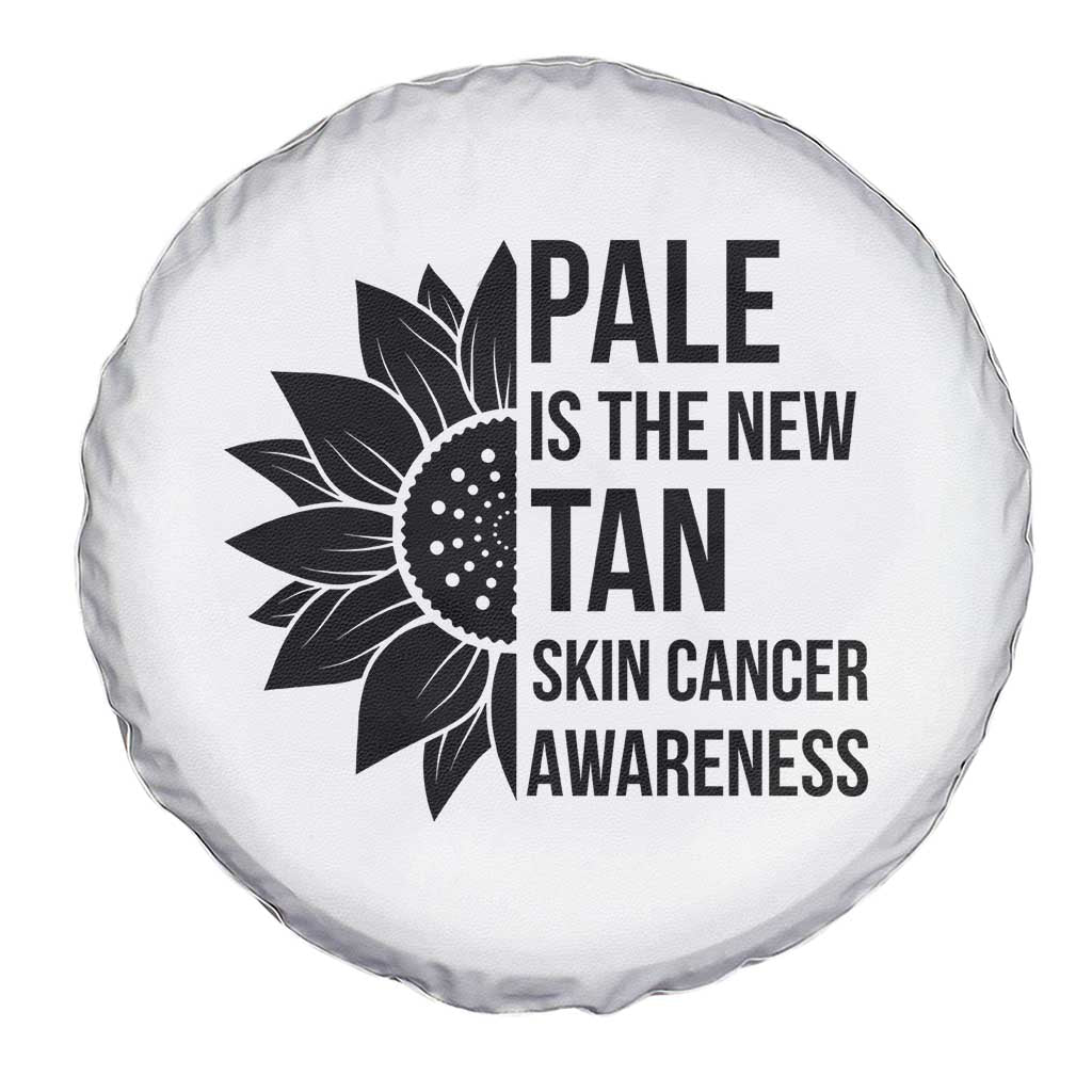 Skin Cancer Survivor Warrior Spare Tire Cover Pale Is The New Tan