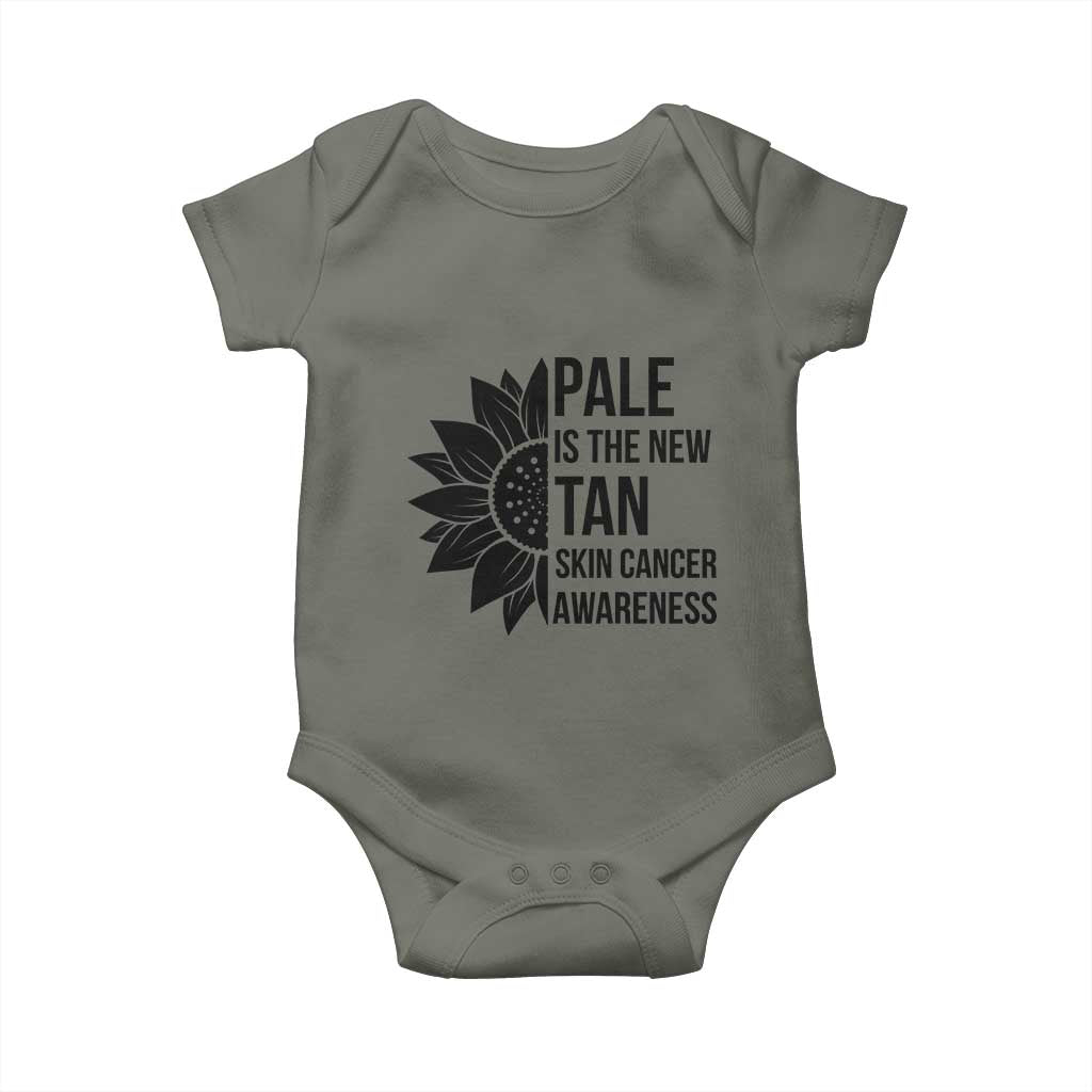 Skin Cancer Survivor Warrior Baby Onesie Pale Is The New Tan