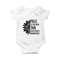 Skin Cancer Survivor Warrior Baby Onesie Pale Is The New Tan
