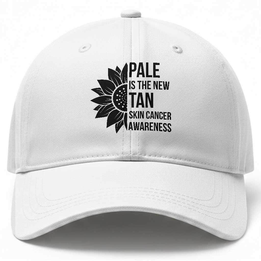 Skin Cancer Survivor Warrior Baseball Cap Pale Is The New Tan