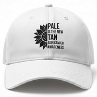 Skin Cancer Survivor Warrior Baseball Cap Pale Is The New Tan