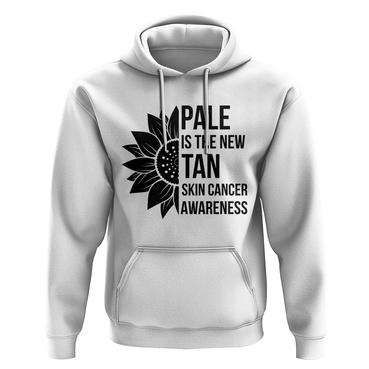 Skin Cancer Survivor Warrior Hoodie Pale Is The New Tan