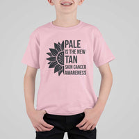 Skin Cancer Survivor Warrior T Shirt For Kid Pale Is The New Tan