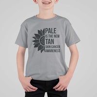 Skin Cancer Survivor Warrior T Shirt For Kid Pale Is The New Tan
