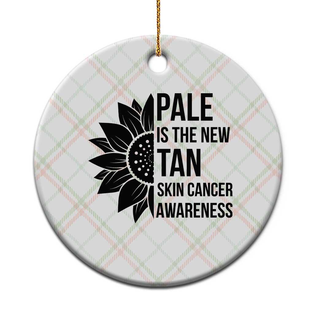 Skin Cancer Survivor Warrior Ceramic Ornament Pale Is The New Tan