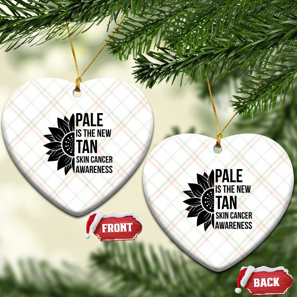 Skin Cancer Survivor Warrior Ceramic Ornament Pale Is The New Tan