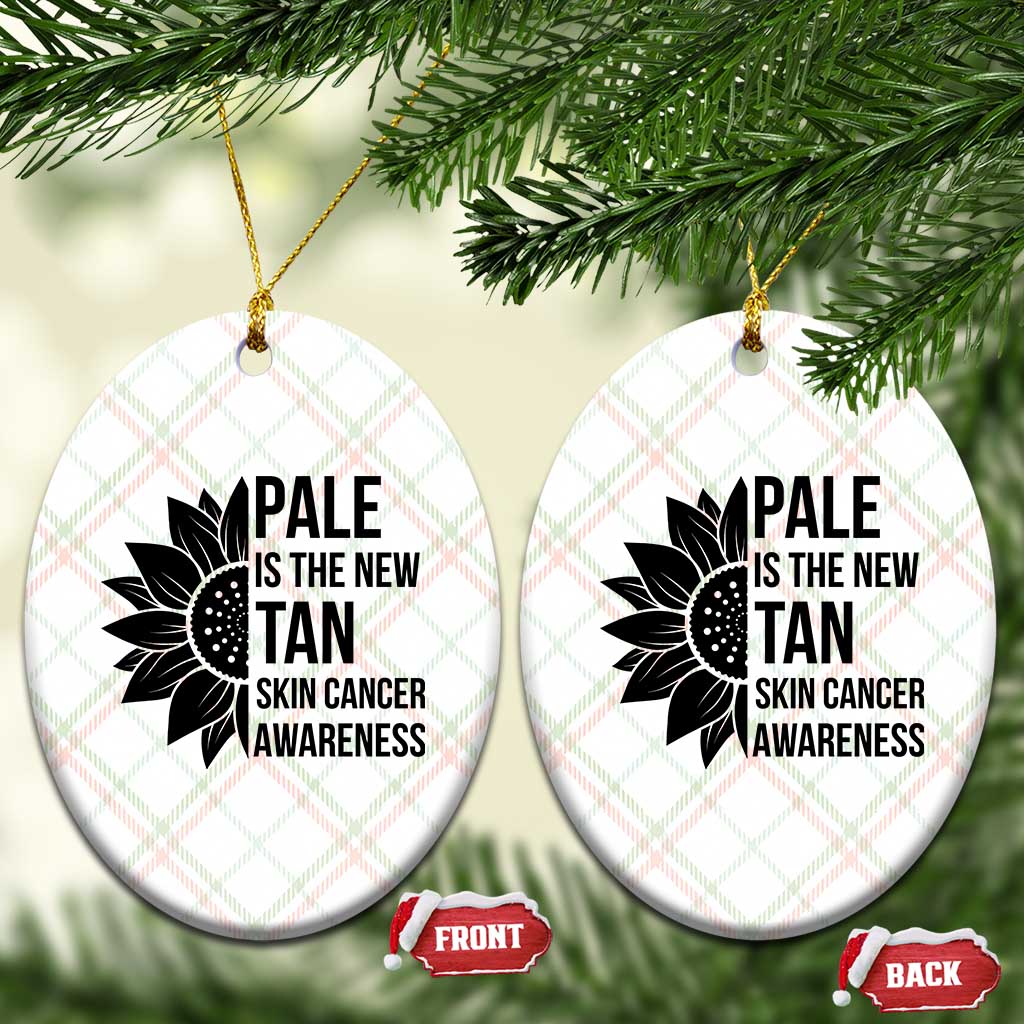 Skin Cancer Survivor Warrior Ceramic Ornament Pale Is The New Tan