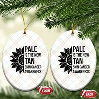 Skin Cancer Survivor Warrior Ceramic Ornament Pale Is The New Tan