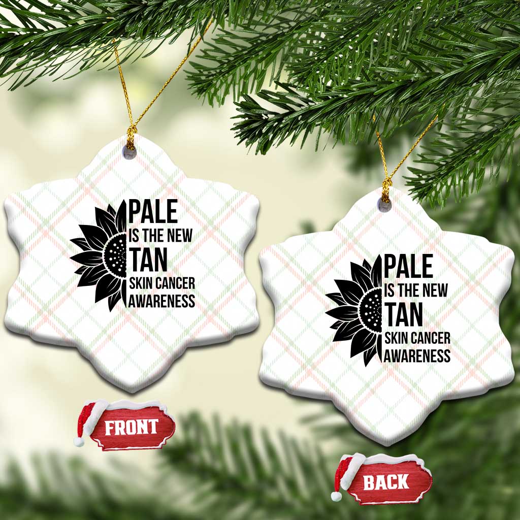 Skin Cancer Survivor Warrior Ceramic Ornament Pale Is The New Tan