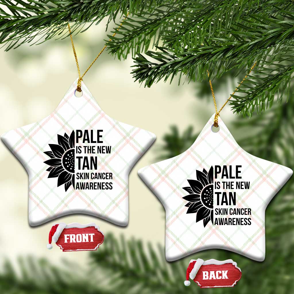 Skin Cancer Survivor Warrior Ceramic Ornament Pale Is The New Tan