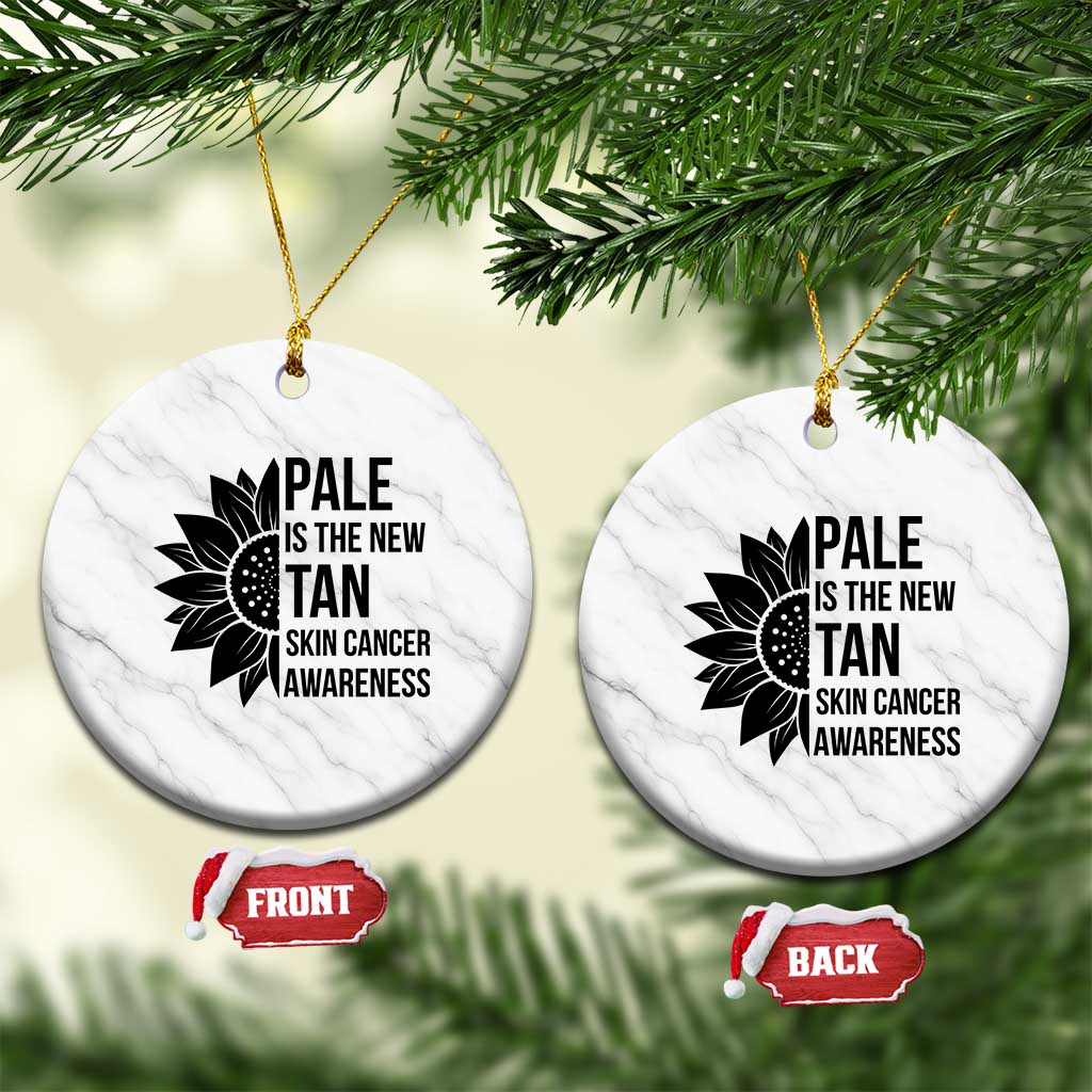 Skin Cancer Survivor Warrior Ceramic Ornament Pale Is The New Tan
