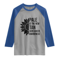 Skin Cancer Survivor Warrior Raglan Shirt Pale Is The New Tan