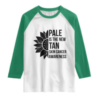 Skin Cancer Survivor Warrior Raglan Shirt Pale Is The New Tan