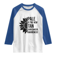 Skin Cancer Survivor Warrior Raglan Shirt Pale Is The New Tan