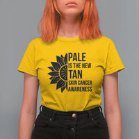 Skin Cancer Survivor Warrior T Shirt For Women Pale Is The New Tan