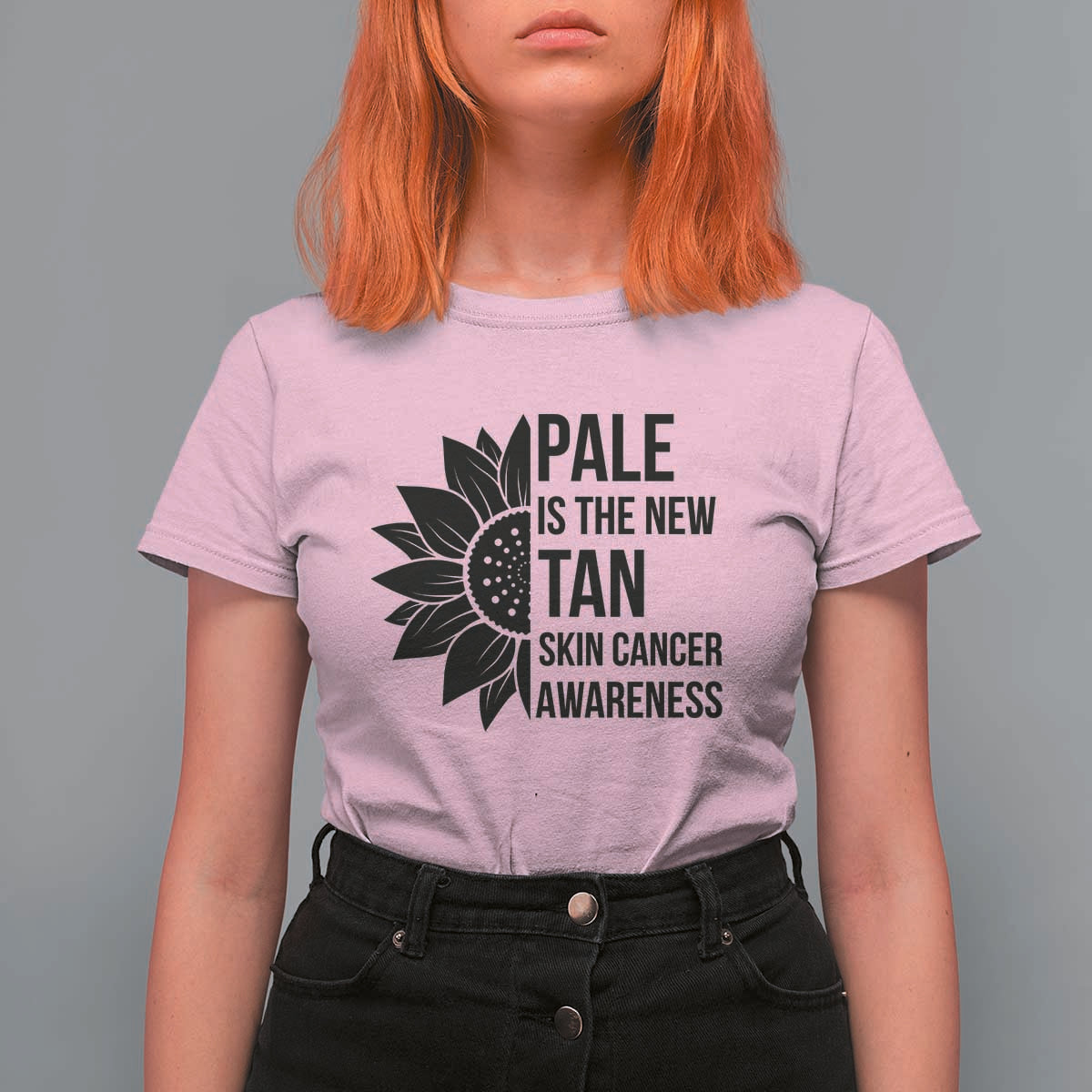 Skin Cancer Survivor Warrior T Shirt For Women Pale Is The New Tan