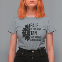 Skin Cancer Survivor Warrior T Shirt For Women Pale Is The New Tan