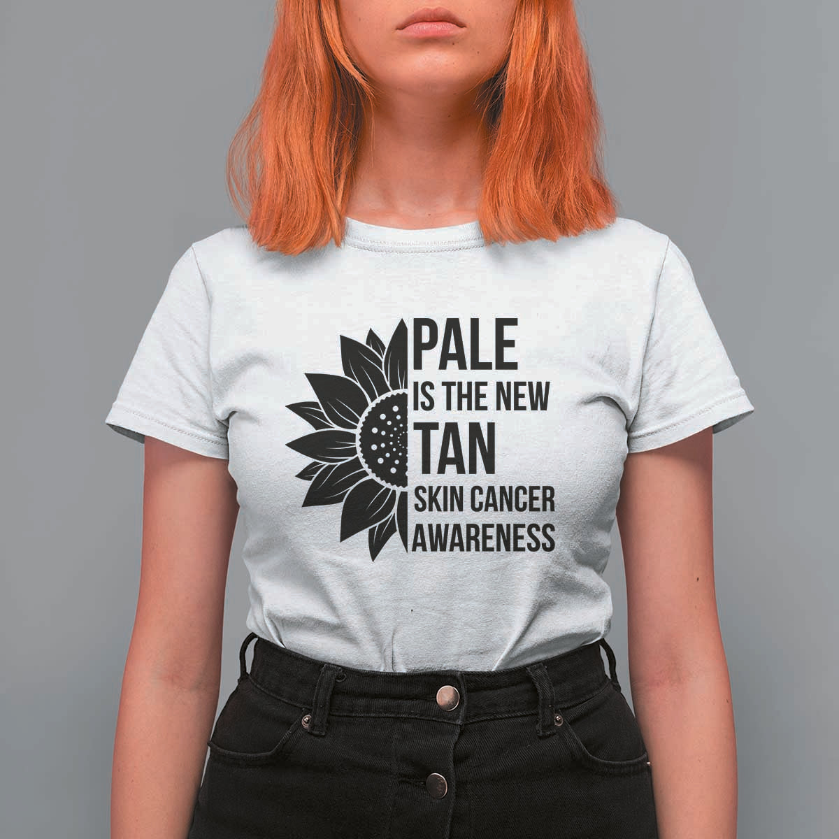 Skin Cancer Survivor Warrior T Shirt For Women Pale Is The New Tan