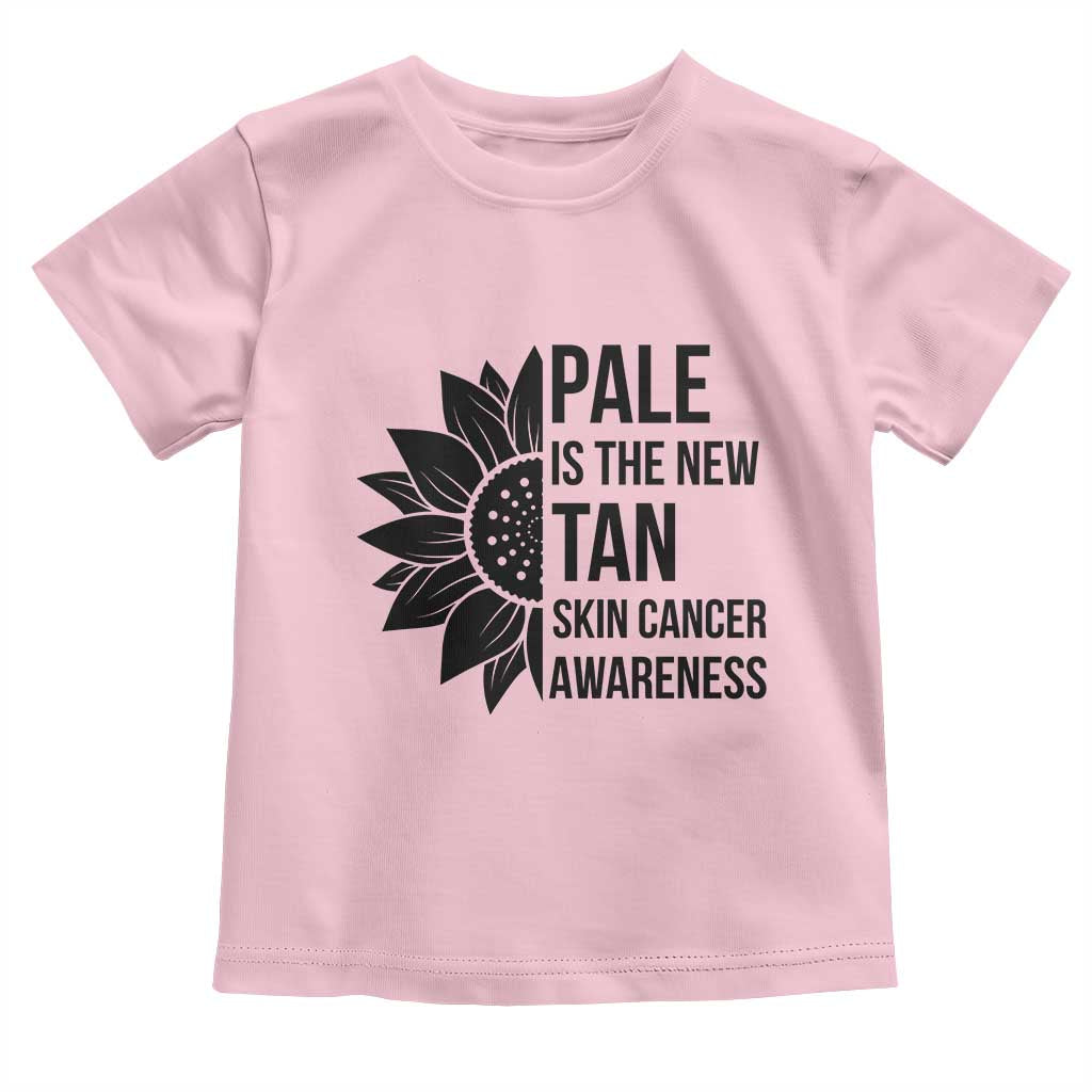 Skin Cancer Survivor Warrior Toddler T Shirt Pale Is The New Tan
