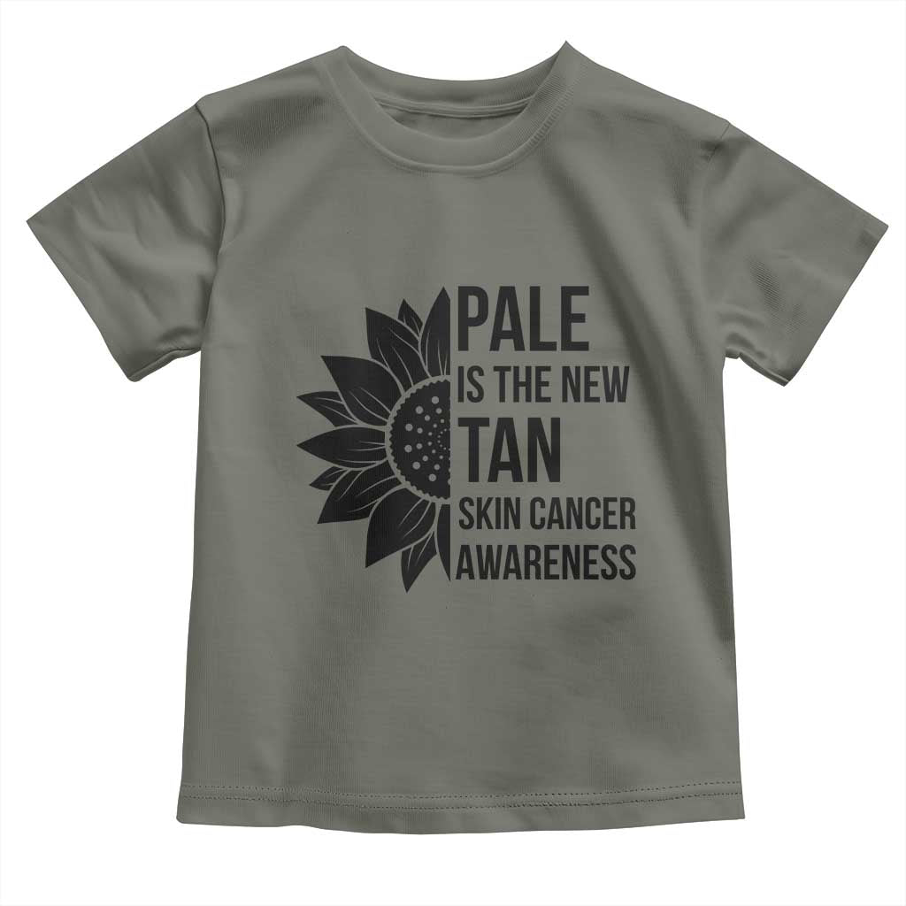 Skin Cancer Survivor Warrior Toddler T Shirt Pale Is The New Tan