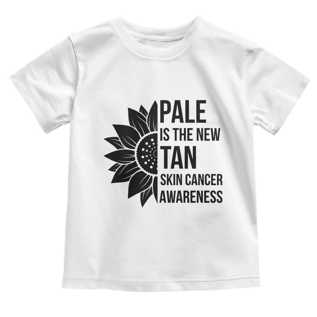 Skin Cancer Survivor Warrior Toddler T Shirt Pale Is The New Tan