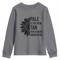 Skin Cancer Survivor Warrior Youth Sweatshirt Pale Is The New Tan