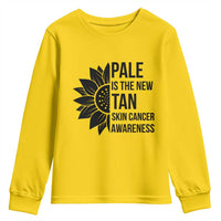 Skin Cancer Survivor Warrior Youth Sweatshirt Pale Is The New Tan