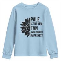 Skin Cancer Survivor Warrior Youth Sweatshirt Pale Is The New Tan