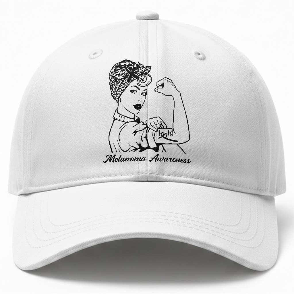Melanoma Awareness Strong Woman Baseball Cap Feminist Warrior