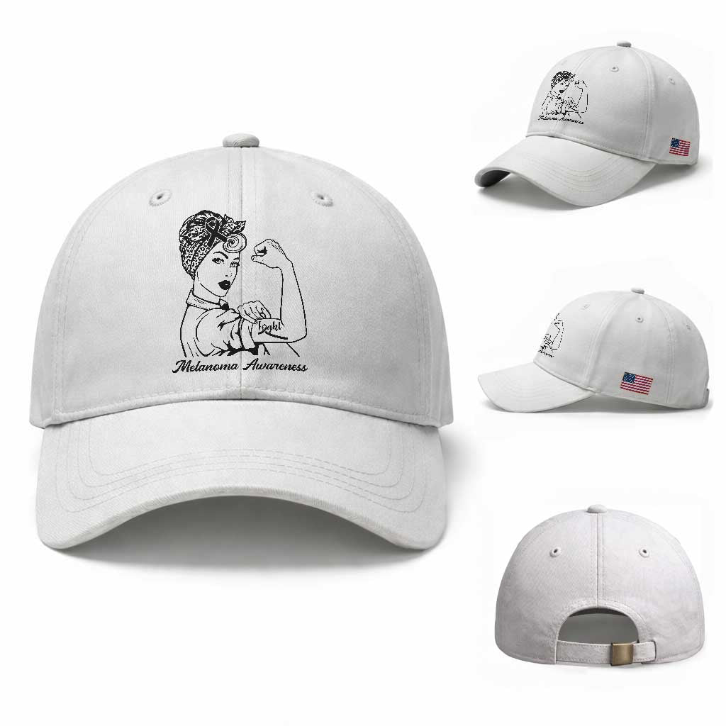 Melanoma Awareness Strong Woman Baseball Cap Feminist Warrior