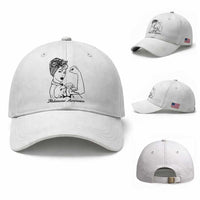 Melanoma Awareness Strong Woman Baseball Cap Feminist Warrior