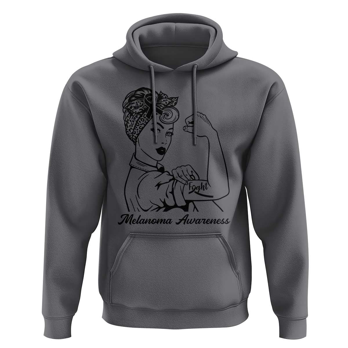 Melanoma Awareness Strong Woman Hoodie Feminist Warrior