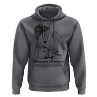 Melanoma Awareness Strong Woman Hoodie Feminist Warrior