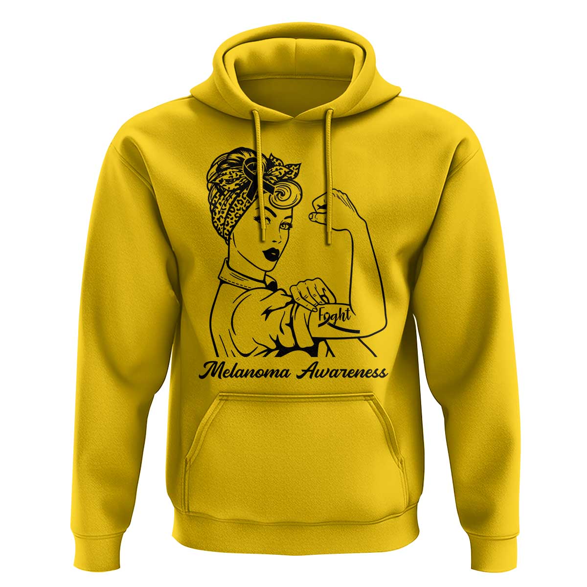 Melanoma Awareness Strong Woman Hoodie Feminist Warrior
