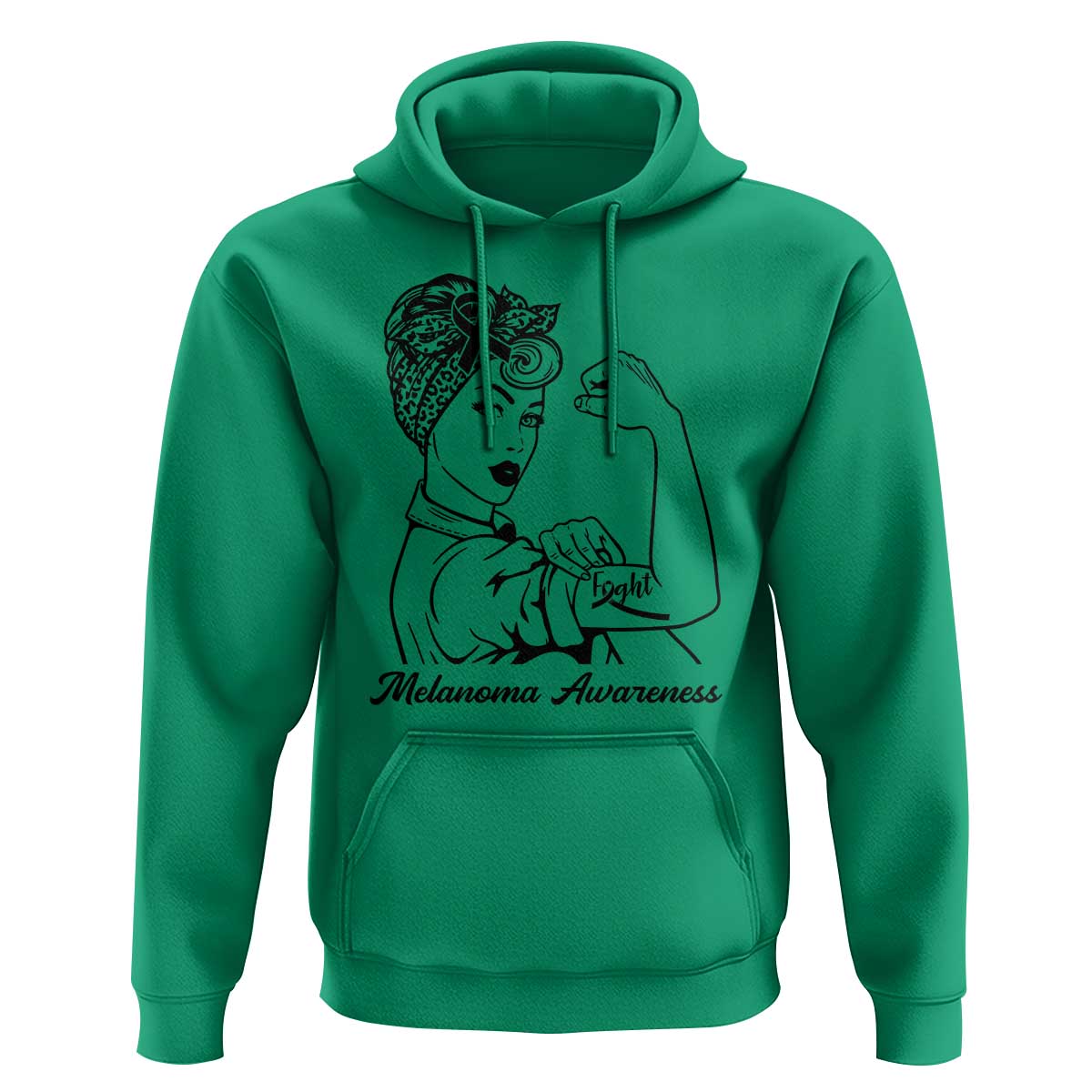 Melanoma Awareness Strong Woman Hoodie Feminist Warrior