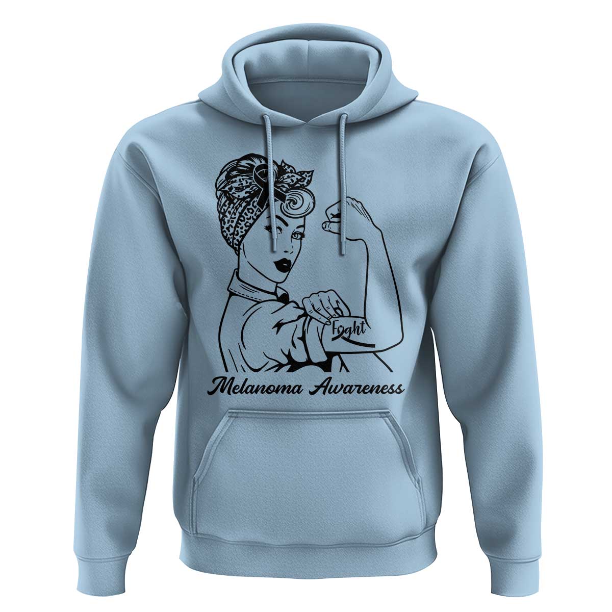 Melanoma Awareness Strong Woman Hoodie Feminist Warrior