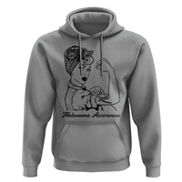 Melanoma Awareness Strong Woman Hoodie Feminist Warrior