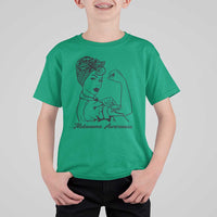 Melanoma Awareness Strong Woman T Shirt For Kid Feminist Warrior