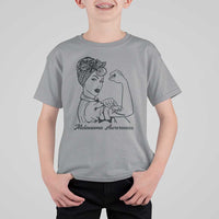 Melanoma Awareness Strong Woman T Shirt For Kid Feminist Warrior