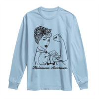 Melanoma Awareness Strong Woman Long Sleeve Shirt Feminist Warrior