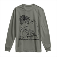 Melanoma Awareness Strong Woman Long Sleeve Shirt Feminist Warrior