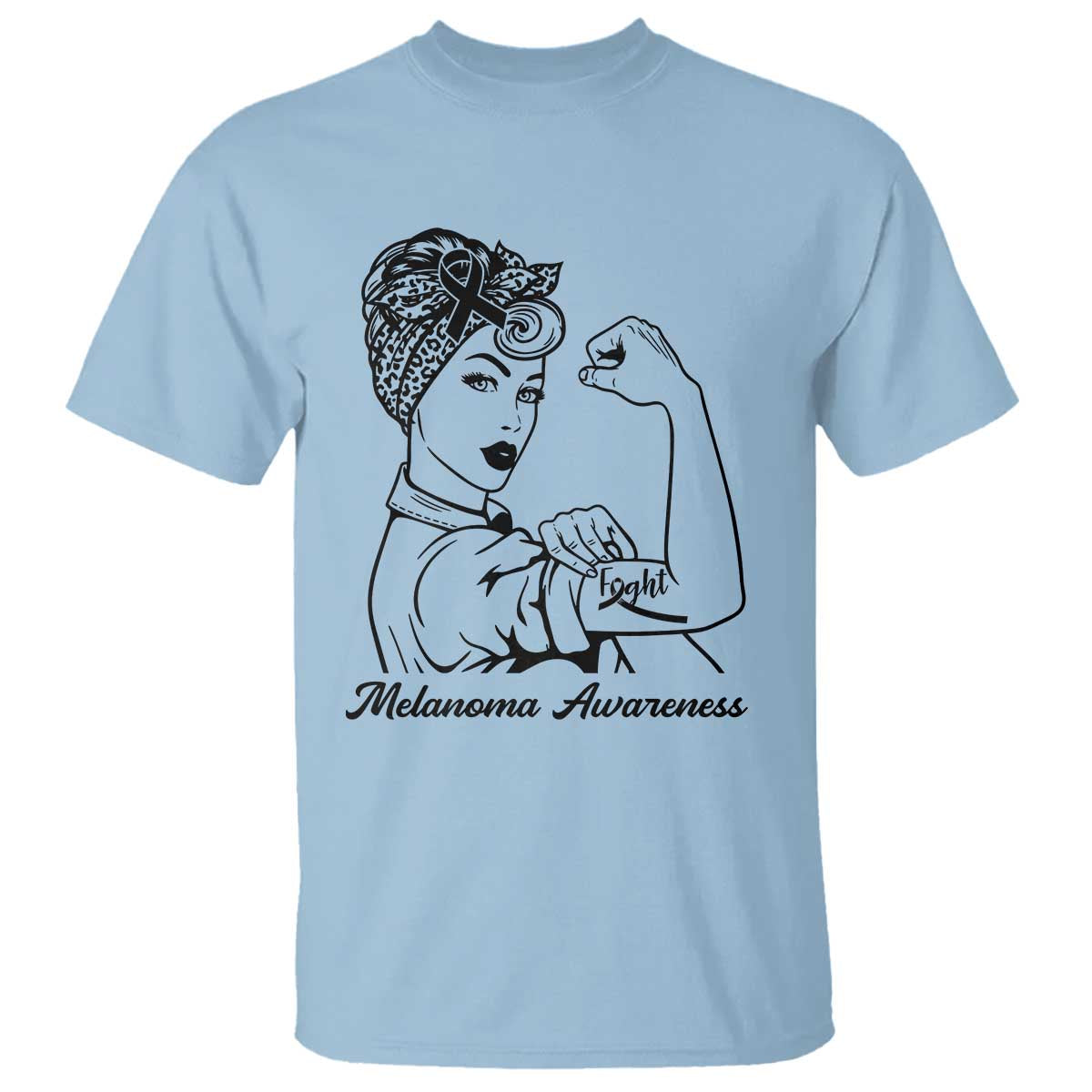 Melanoma Awareness Strong Woman T Shirt Feminist Warrior