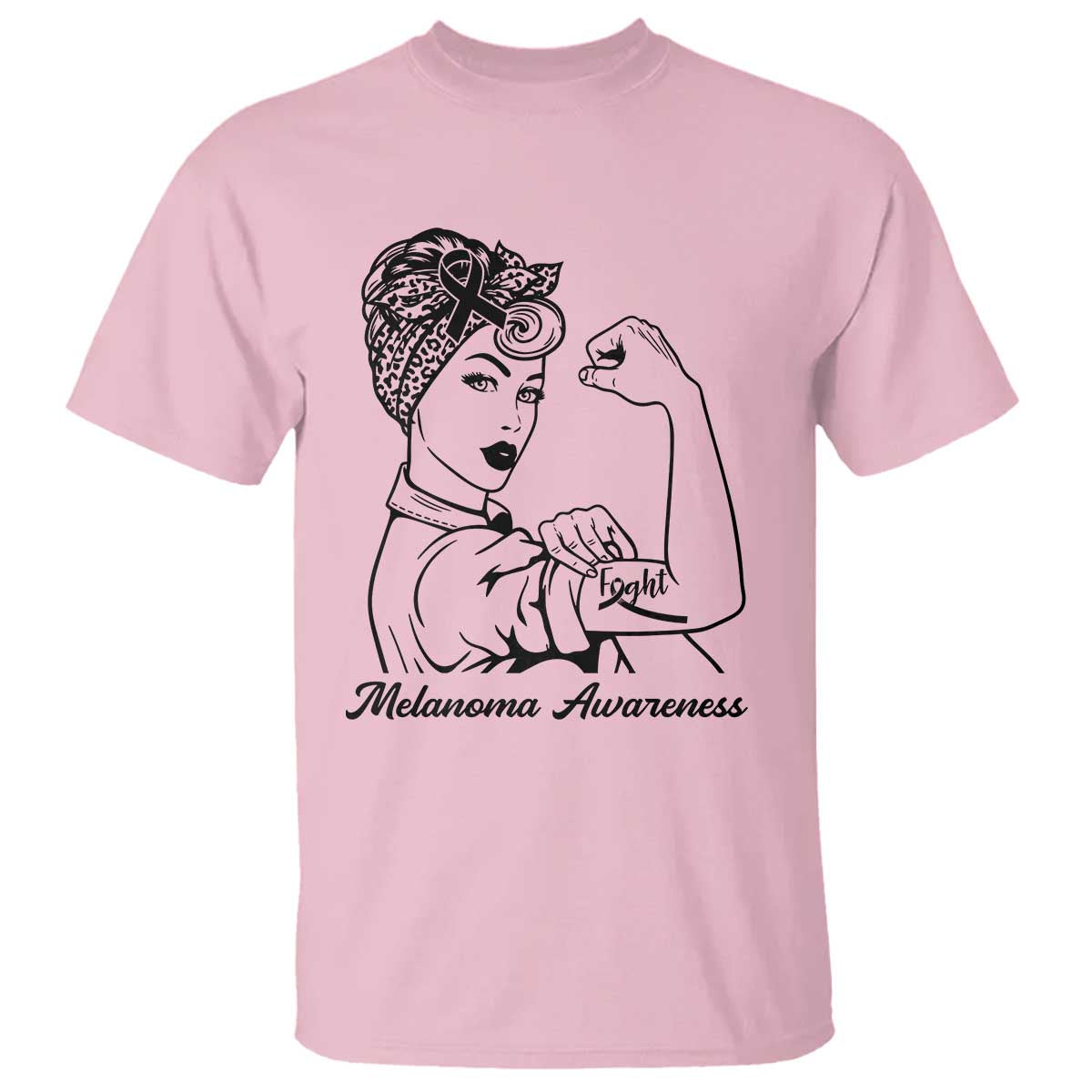 Melanoma Awareness Strong Woman T Shirt Feminist Warrior