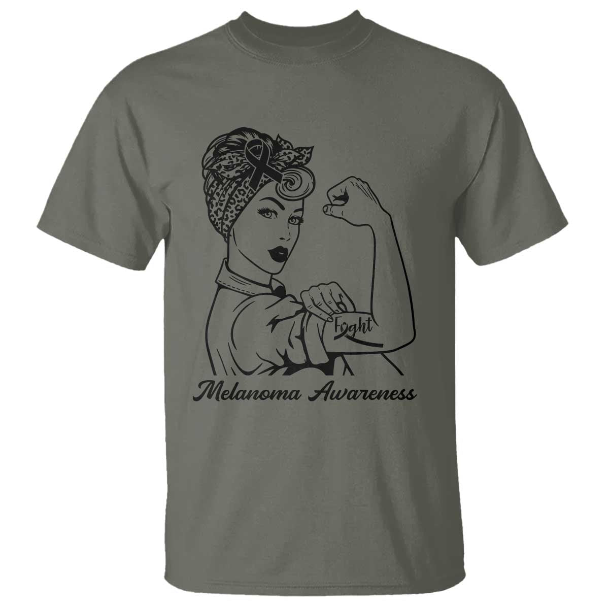 Melanoma Awareness Strong Woman T Shirt Feminist Warrior
