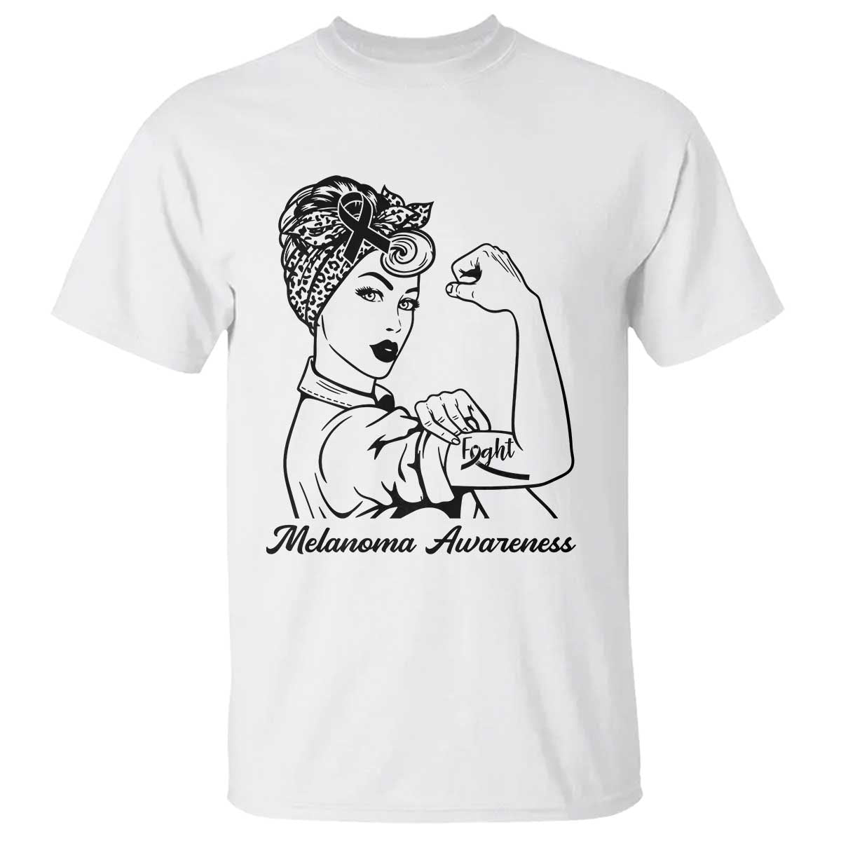 Melanoma Awareness Strong Woman T Shirt Feminist Warrior